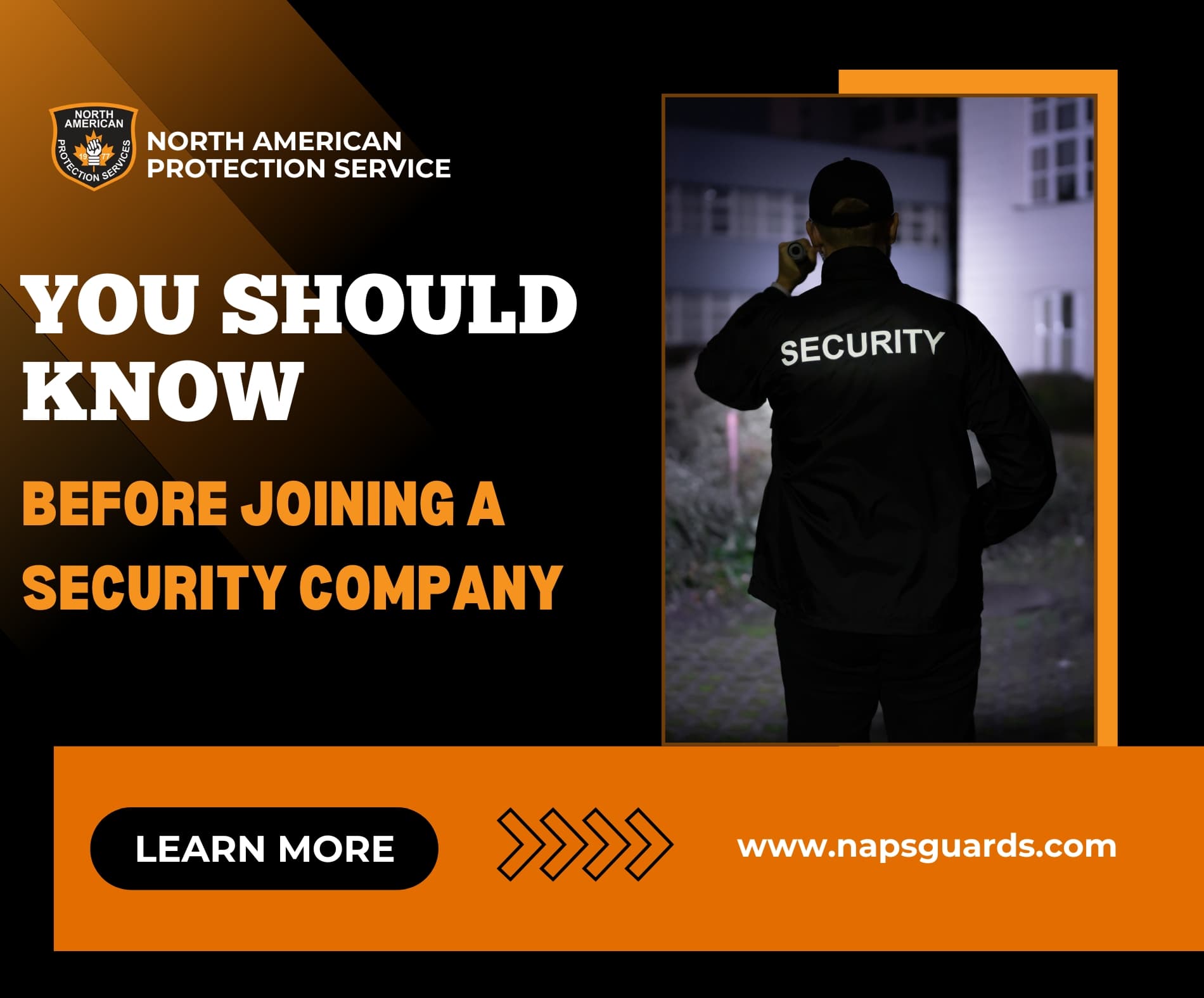 You Should Know Before Joining a Security Company